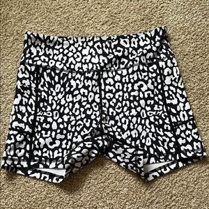 ZYIA Black and White Athletic Shorts